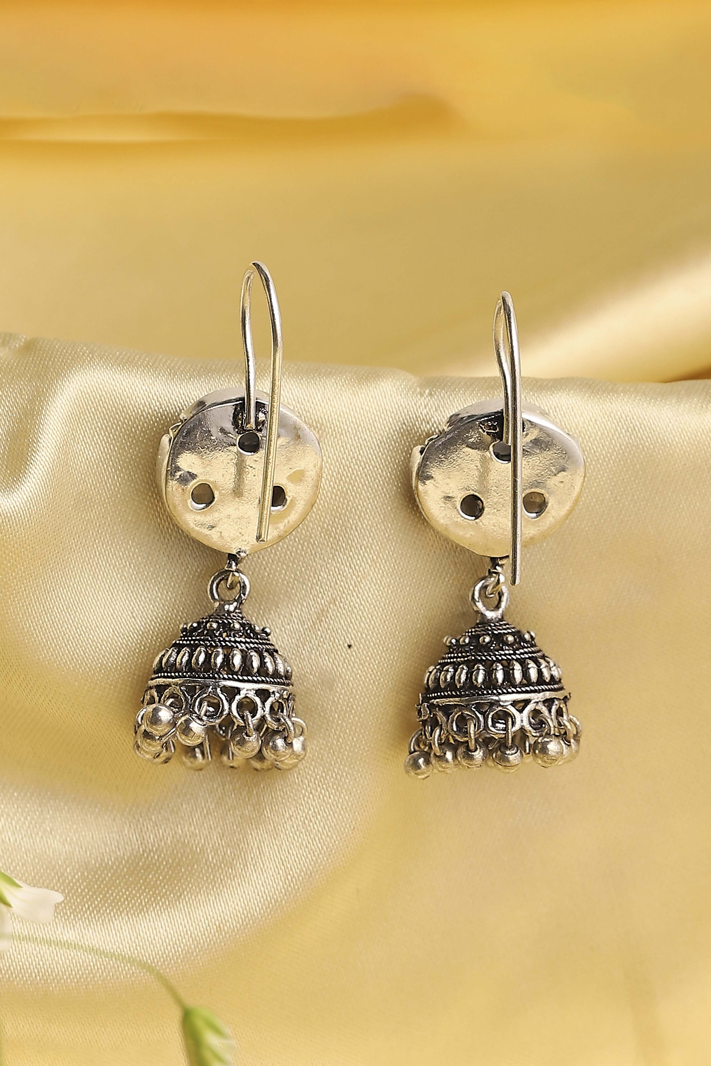 Off White Brass Drop & Danglers image number 2