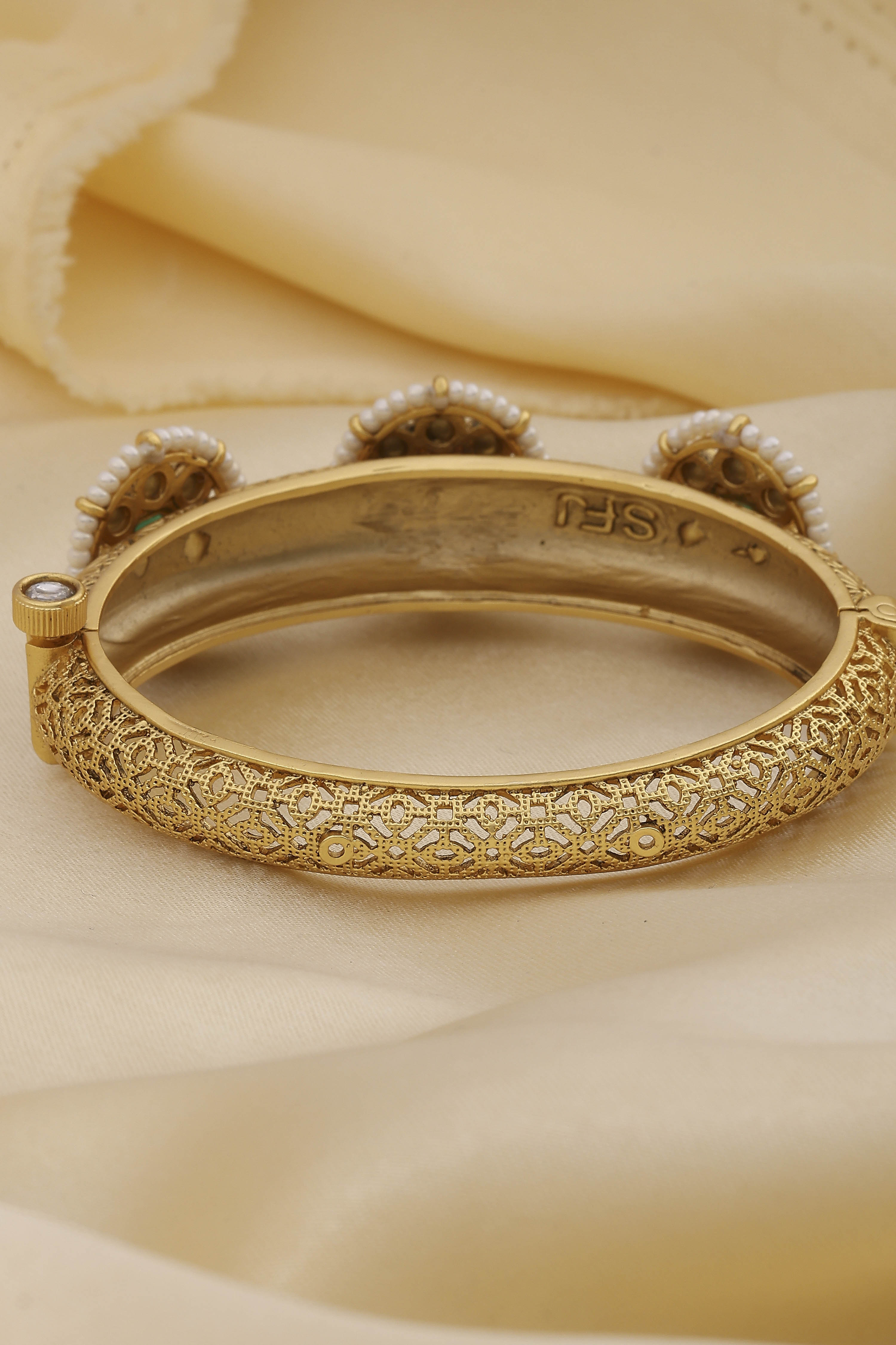 Gold Brass Bracelet image number 2